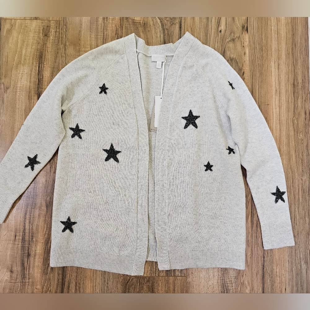 The White company Sparkle Star Cardigan with Alpaca, size US M - Picture 3 of 10